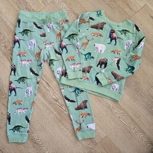 H&M Kids Animal Print Matching Set - Green